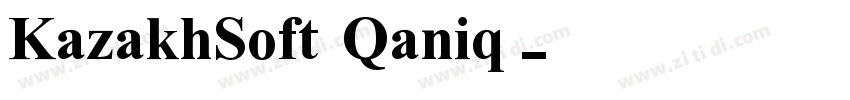 KazakhSoft Qaniq字体转换 KazakhSoft Qaniq字体转换